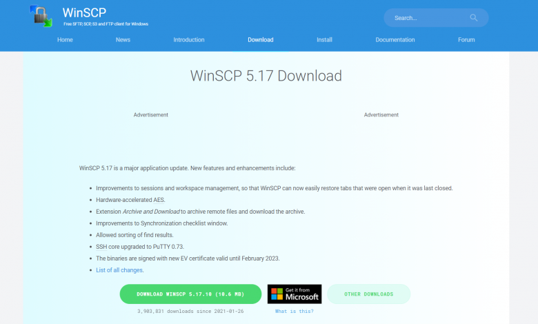 winscp for mac os x free download